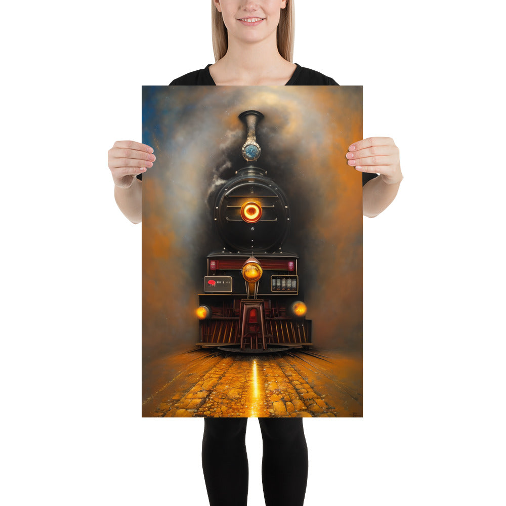 Poster Super Realistic Train for Offices, Bedrooms and Livingroom's