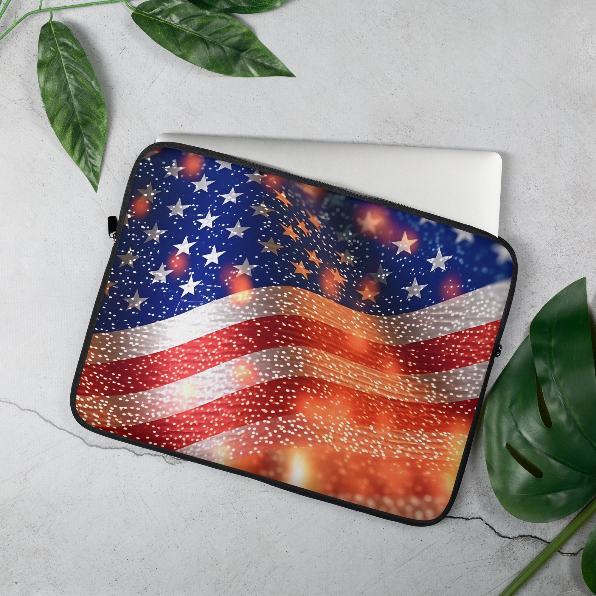 Laptop Sleeve USA flag large