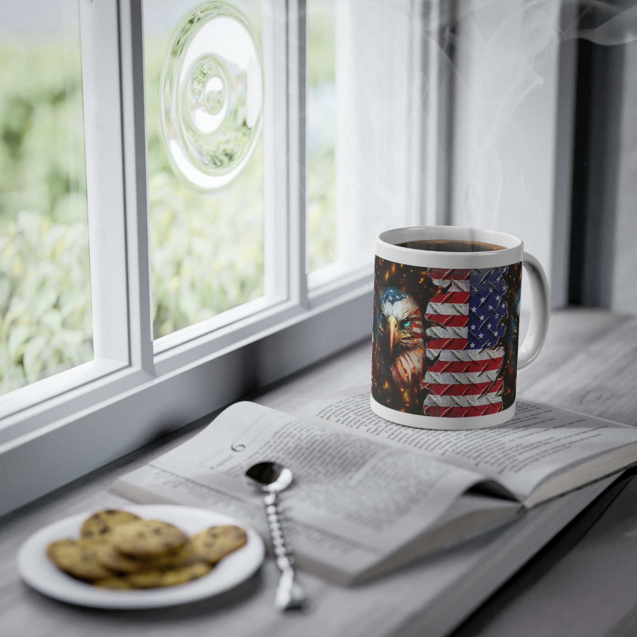 Eagle American Flag Mug, 11oz