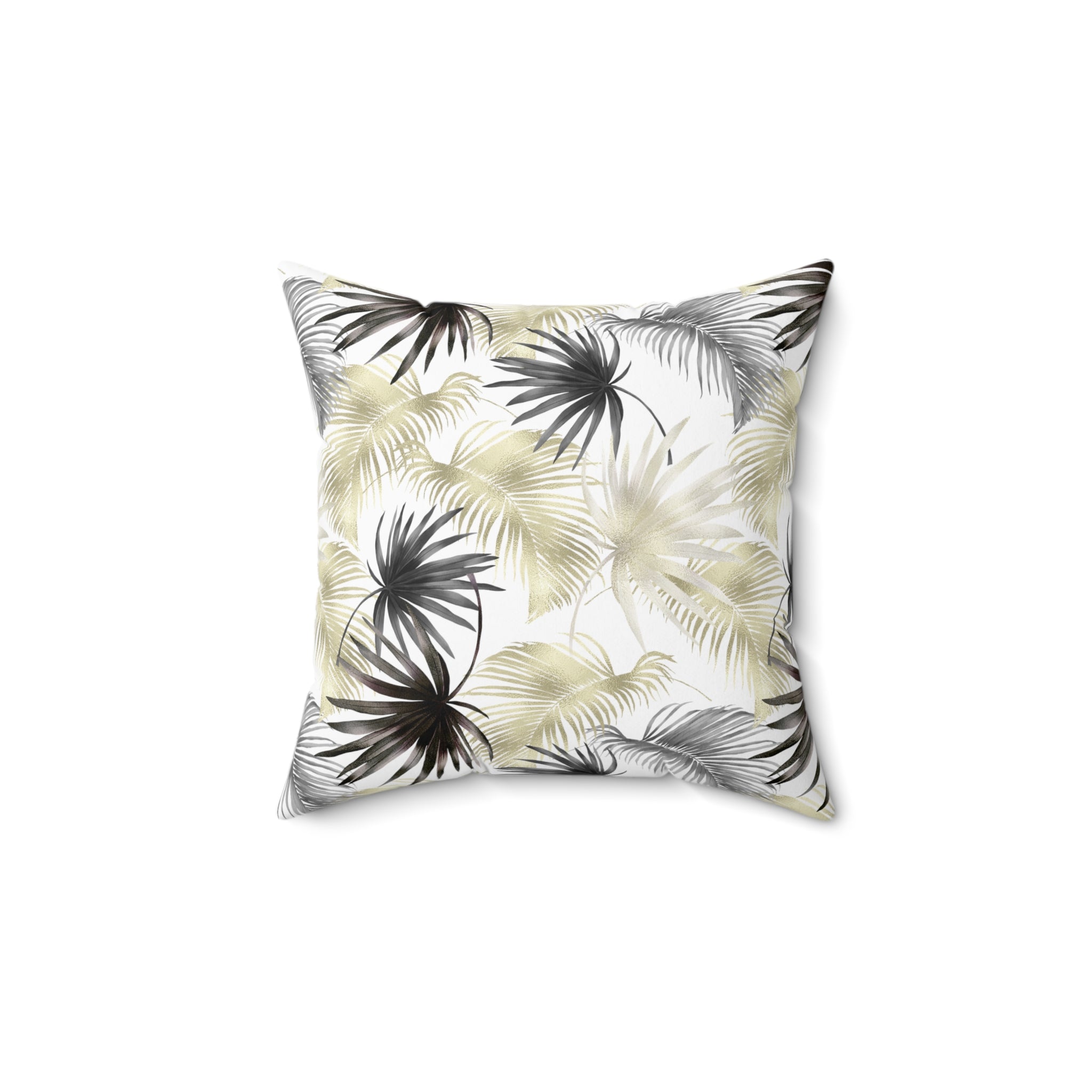 Spun Polyester Square Pillow white jungle theme