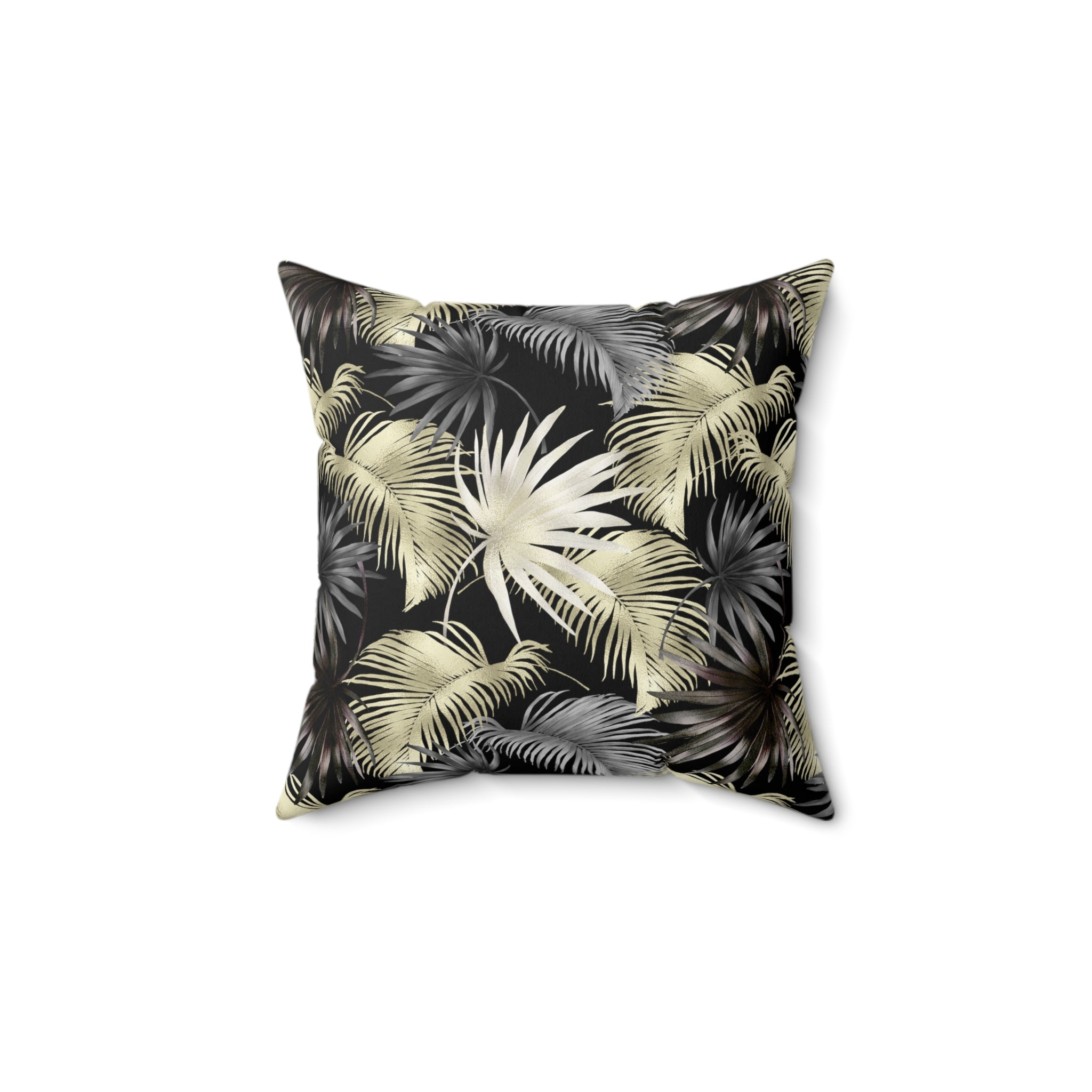 Spun Polyester Square Pillow black jungle theme